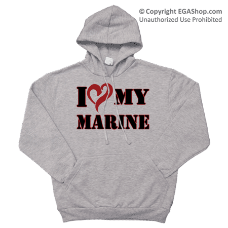 _Hoodie: I (Heart) my Marine