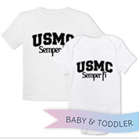 _T-Shirt/Onesie (Toddler/Baby): USMC Semper Fi