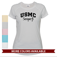 _T-Shirt (Ladies, Solar): USMC Semper Fi