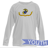 _Youth Solar Long Sleeve Shirt: Likeness of the Marine Corps Flag