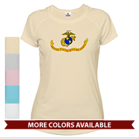 _T-Shirt (Ladies, Solar): Likeness of the Marine Corps Flag