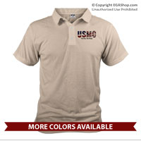 _Polo: USMC Stars-N-Stripes (Unisex)