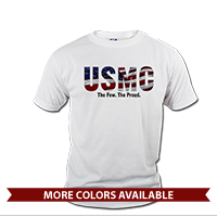 _T-Shirt (Unisex): USMC Stars-N-Stripes