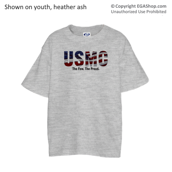 _T-Shirt (Youth): USMC Stars-N-Stripes