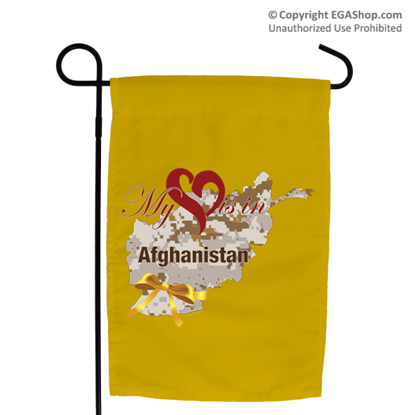 Garden Flag: My Heart is in Afghanistan