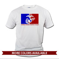 _T-Shirt (Unisex): Red/Blue EGA (Short Sleeve)