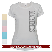 _T-Shirt (Ladies, Solar): Grunge Marines Sideways