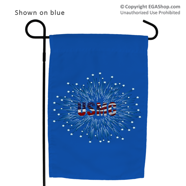 Garden Flag: Fireworks USMC