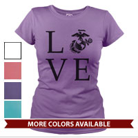 _T-Shirt (Ladies): Love w/ EGA
