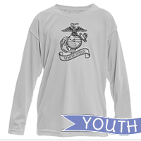 _Youth Solar Long Sleeve Shirt: EGA Semper Fidelis