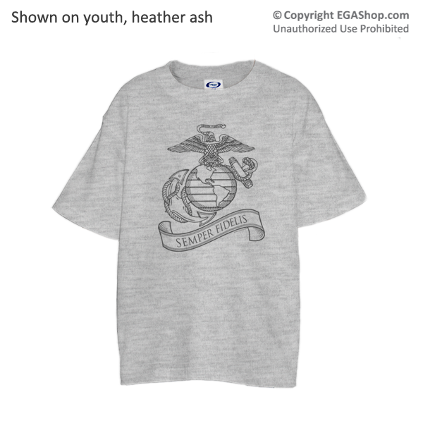 _T-Shirt (Youth): EGA Semper Fidelis