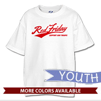 _T-Shirt (Youth): Red Friday Support Troops