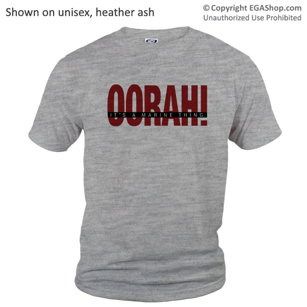 _T-Shirt (Unisex): OORAH! It's a Marine Thing (Red)