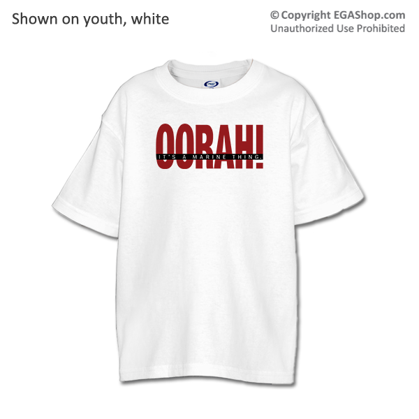 _T-Shirt (Youth): OORAH! It's a Marine Thing (Red)