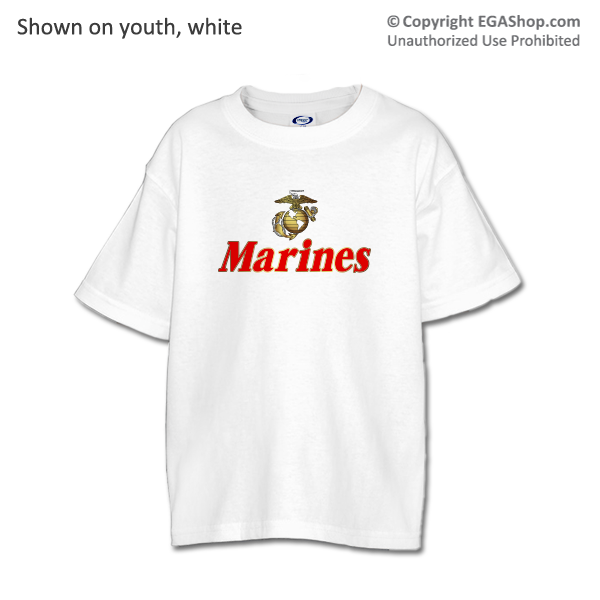 _T-Shirt (Youth): EGA w/ Gold Border