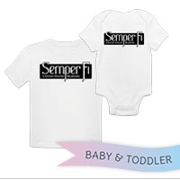 _T-Shirt/Onesie (Toddler/Baby): Semper Fi (black)