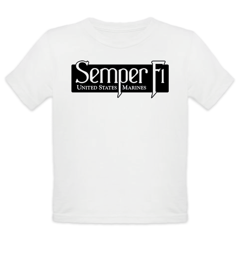 _T-Shirt/Onesie (Toddler/Baby): Semper Fi (black)
