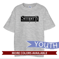 _T-Shirt (Youth): Semper Fi (black)