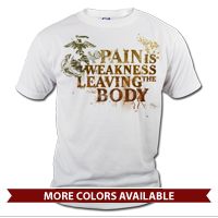 _T-Shirt (Unisex): Pain is Weakness