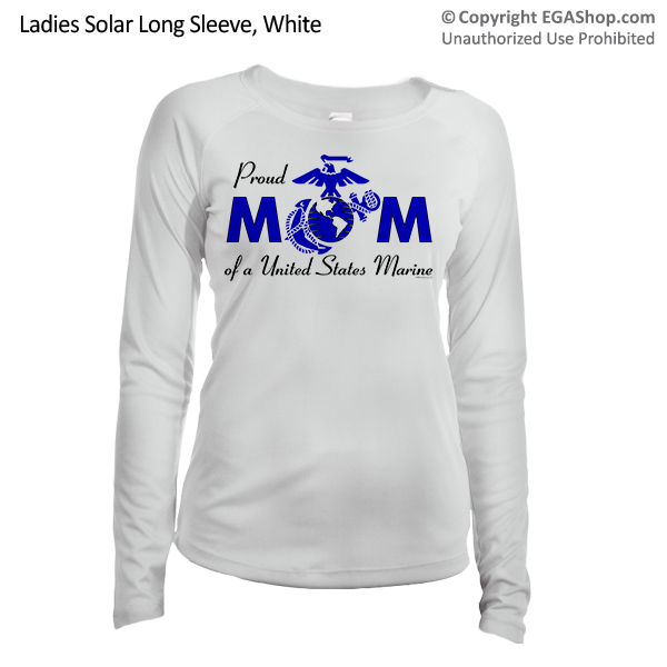 _Long Sleeve Shirt (Ladies, Solar): Proud Mom-EGA