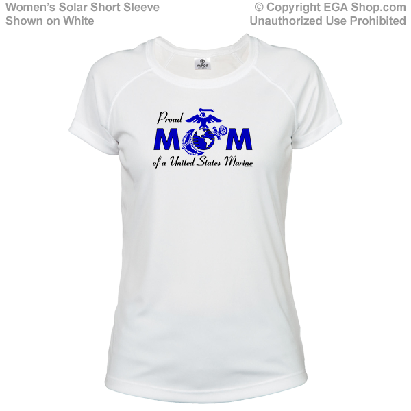 _T-Shirt (Ladies, Solar): Proud Mom-EGA