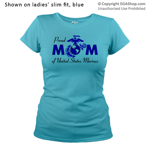 _T-Shirt (Ladies): Proud Mom-EGA