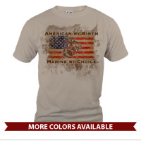 _T-Shirt (Unisex): American by Birth...
