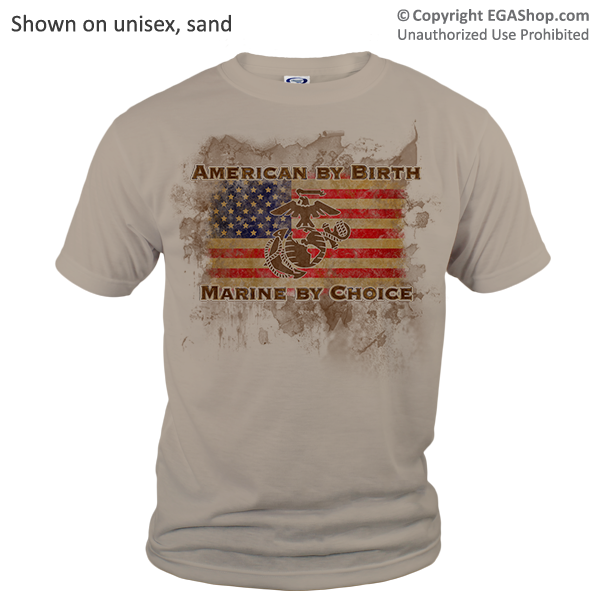 _T-Shirt (Unisex): American by Birth...