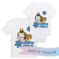 _T-Shirt/Onesie (Toddler/Baby): Semper Fido - Winter