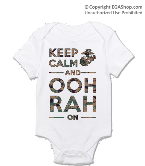 _T-Shirt/Onesie (Toddler/Baby): KEEP CALM, OOH RAH on