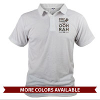 _Polo (Unisex): KEEP CALM, OOH RAH on