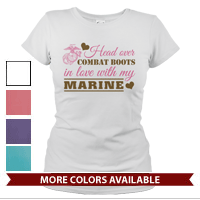_T-Shirt (Ladies): Head Over Combat Boots