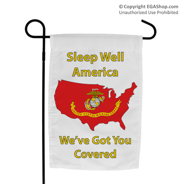 Garden Flag: Sleep Well...We've Got You Covered