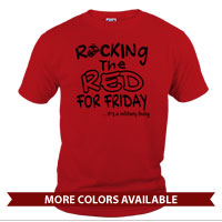 _T-Shirt (Unisex): Rocking the Red -EGA