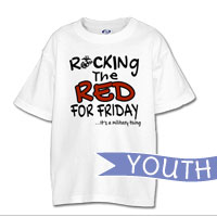 _T-Shirt (Youth): Rocking the Red -EGA