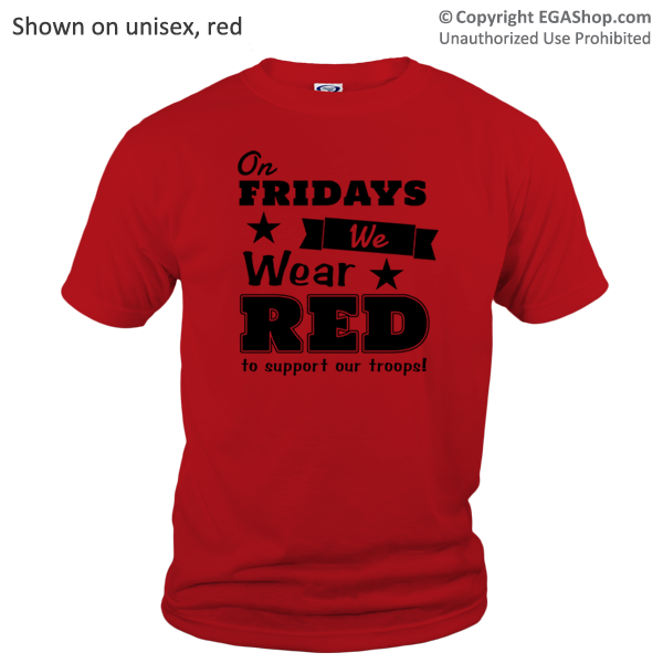 _T-Shirt (Unisex): We Wear Red