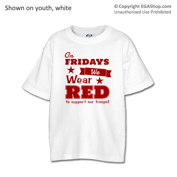 _T-Shirt (Youth): We Wear Red