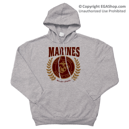 _Hoodie: Red Marines Seal