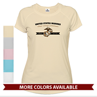 _T-Shirt (Ladies, Solar): Honor, Courage, Commitment - Gold