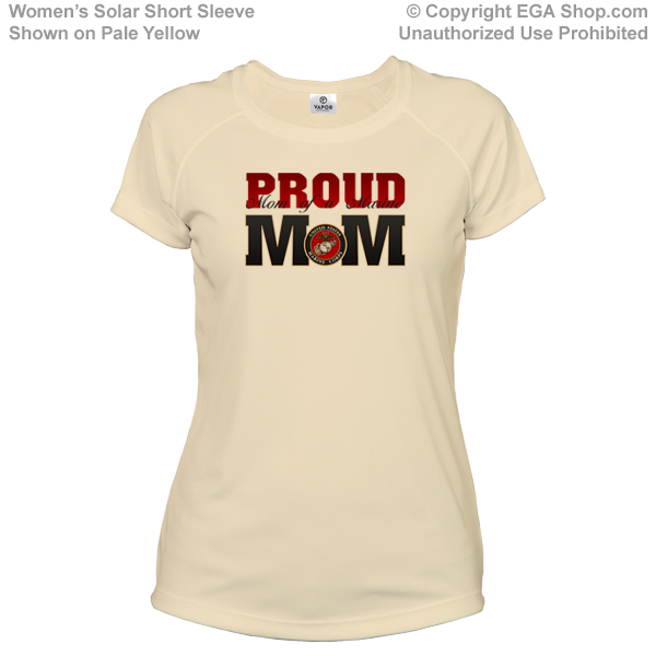 _T-Shirt (Ladies, Solar): USMC Seal - MoM