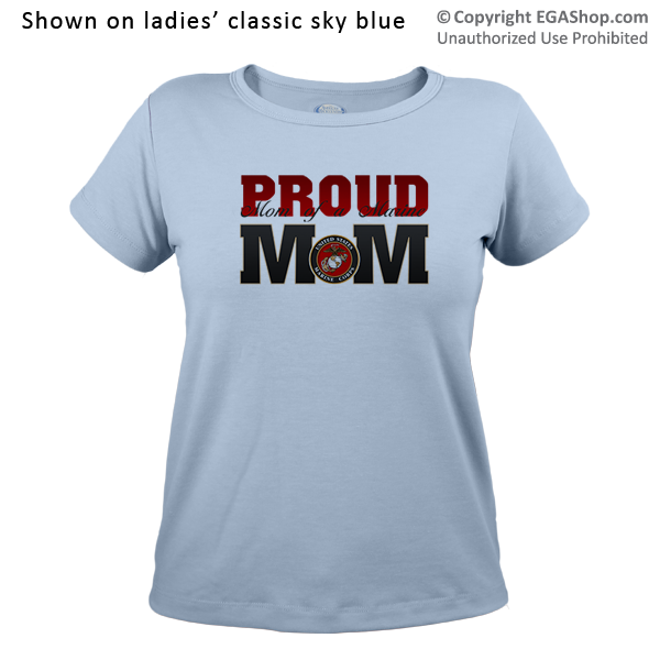 _T-Shirt (Ladies): USMC Seal - MoM