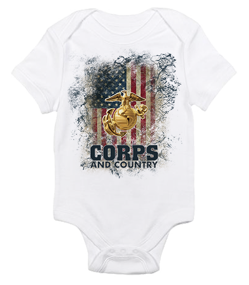 _T-Shirt/Onesie (Toddler/Baby): Corps & Country