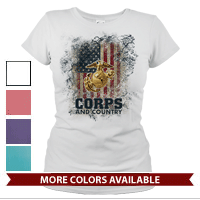 _T-Shirt (Ladies): Corps & Country
