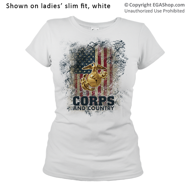 _T-Shirt (Ladies): Corps & Country