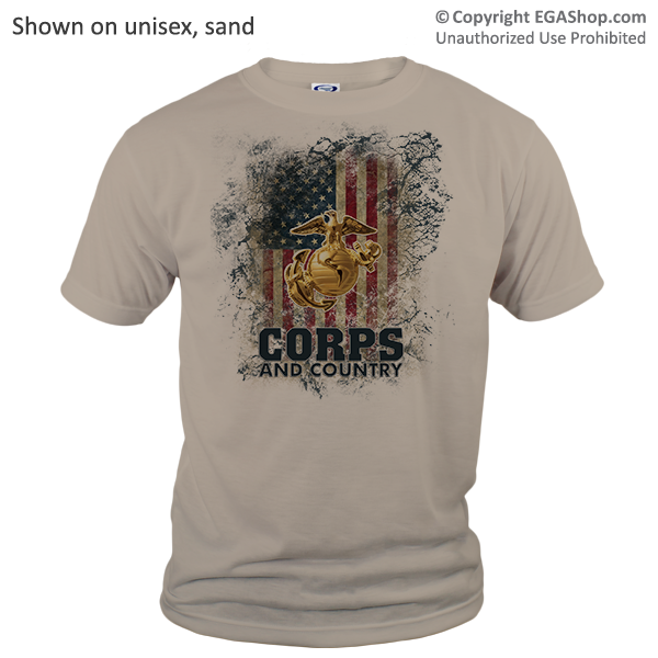 _T-Shirt (Unisex): Corps & Country