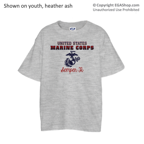 _T-Shirt (Youth): United States Marine Corps