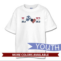 _T-Shirt (Youth): Patriotic Love