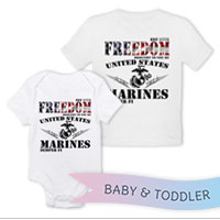 _T-Shirt/Onesie (Toddler/Baby): Freedom, Brought to you by...