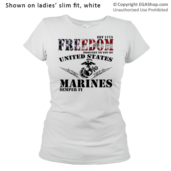 _T-Shirt (Ladies): Freedom, Brought to you by...