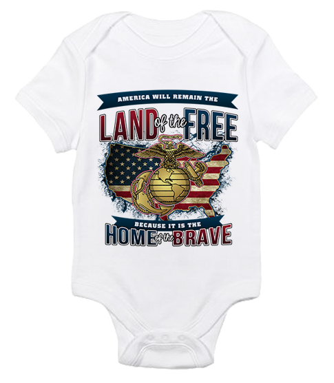 _T-Shirt/Onesie (Toddler/Baby): Home of the Brave